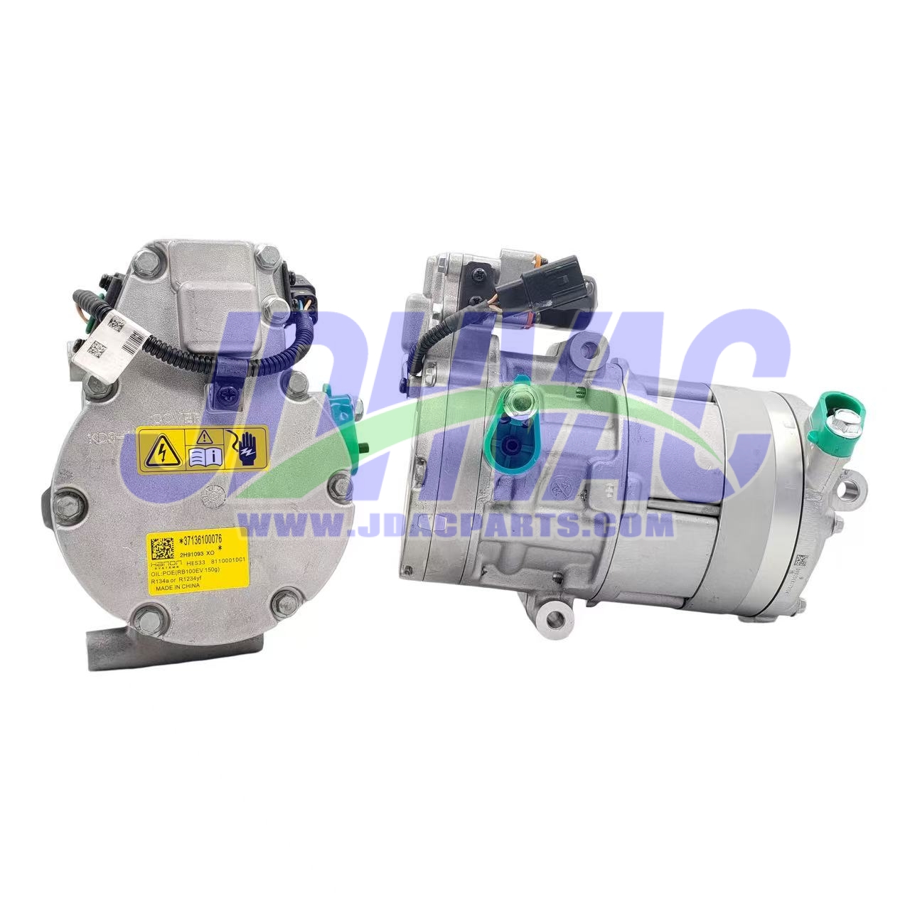 Electric AC compressor for Xiaopeng P7 G3 P5 P7i EV HANON HES33 *37136100076 2H91093 XO 8110001DC1