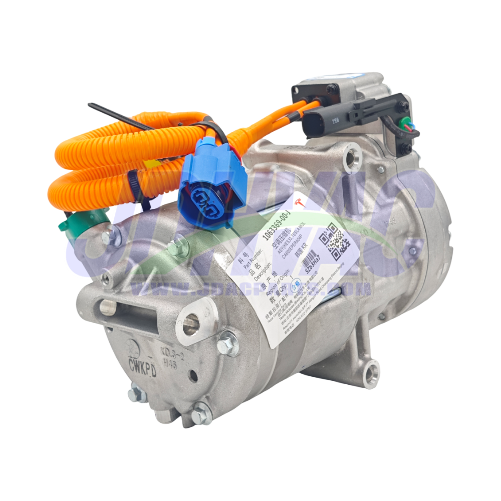 Tesla Model S, Model X, electric AC compressor, Chinese supplier JDHVAC 1028398-00-E 102839800E 1063369-00-F
